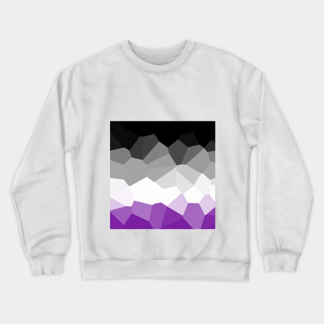 Ace Flag Poly, subtle Crewneck Sweatshirt by Gedwolcraeft